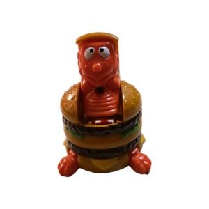 Vintage 1990 McDonald's Happy Meal CHANGEABLES Big Mac Burger Transformer Dino